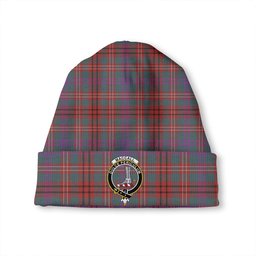 ScotsTee Shop Scottish MacCall (MacColl) Weathered Clan Crest Tartan Plaid Knit Beanie