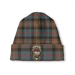 ScotsTee Shop Scottish MacDonald of Borrodale (Donald Borrodale Historic) Weathered Clan Crest Tartan Plaid Knit Beanie