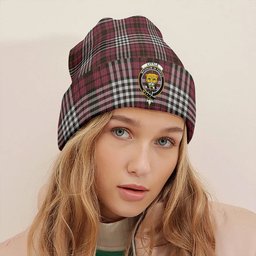 ScotsTee Shop Scottish Little of Morton Rigg Weathered Clan Crest Tartan Plaid Knit Beanie