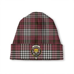 ScotsTee Shop Scottish Little of Morton Rigg Weathered Clan Crest Tartan Plaid Knit Beanie