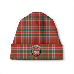 ScotsTee Shop Scottish MacDonald of Lochmaddy (Donald of Loch Mhaddy) Anceint Clan Crest Tartan Plaid Knit Beanie