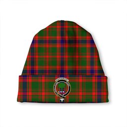 ScotsTee Shop Scottish Kinninmont Clan Crest Tartan Plaid Knit Beanie