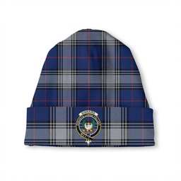 ScotsTee Shop Scottish Kinnaird Modern Clan Crest Tartan Plaid Knit Beanie