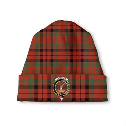 ScotsTee Shop Scottish Lumsden of Kintore Ancient Clan Crest Tartan Plaid Knit Beanie