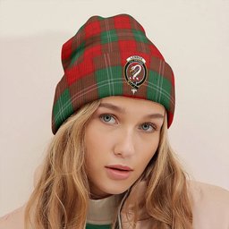ScotsTee Shop Scottish Lennox Modern Clan Crest Tartan Plaid Knit Beanie