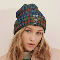 ScotsTee Shop Scottish MacDonald of P.E. Island (Donald of P.E. Island) Ancient Clan Crest Tartan Plaid Knit Beanie