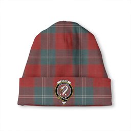 ScotsTee Shop Scottish Lennox Weathered Clan Crest Tartan Plaid Knit Beanie