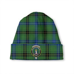 ScotsTee Shop Scottish Henderson (MacKendrick) Modern Clan Crest Tartan Plaid Knit Beanie