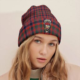 ScotsTee Shop Scottish MacDonald of Boisdale (Donald Boisdale) Modern Clan Crest Tartan Plaid Knit Beanie