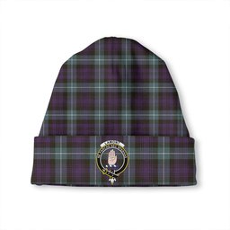 ScotsTee Shop Scottish Lamont (MacLamont) Weathered Clan Crest Tartan Plaid Knit Beanie