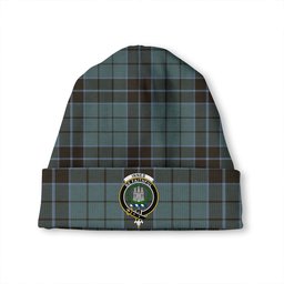 ScotsTee Shop Scottish Innes (Georgina) Weathered Clan Crest Tartan Plaid Knit Beanie