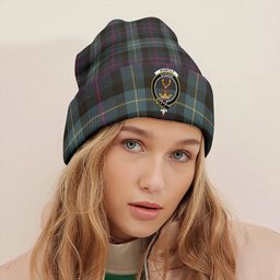 ScotsTee Shop Scottish Huntly Gordon Gathering 2000 Weathered Clan Crest Tartan Plaid Knit Beanie