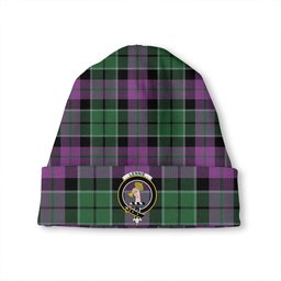 ScotsTee Shop Scottish Lennie Ancient Clan Crest Tartan Plaid Knit Beanie