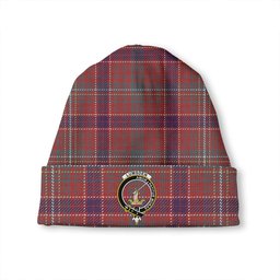ScotsTee Shop Scottish Lumsden Waistcoat Weathered Clan Crest Tartan Plaid Knit Beanie