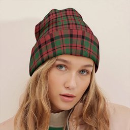 ScotsTee Shop Scottish MacBean of Tomatin (MacBain of Tomatin) Ancient Clan Crest Tartan Plaid Knit Beanie
