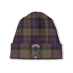ScotsTee Shop Scottish MacArthur of Milton Weathered Clan Crest Tartan Plaid Knit Beanie