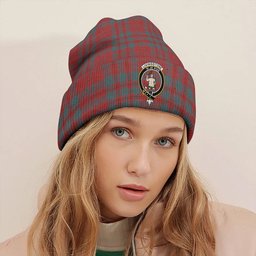 ScotsTee Shop Scottish Livingstone Weathered Clan Crest Tartan Plaid Knit Beanie