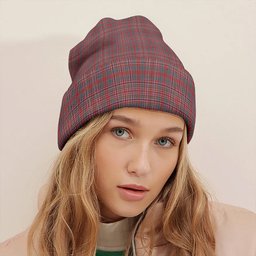 ScotsTee Shop Scottish MacAlister Weathered Clan Crest Tartan Plaid Knit Beanie