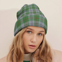 ScotsTee Shop Scottish Irvine of Glentulchan Modern Clan Crest Tartan Plaid Knit Beanie