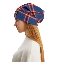 ScotsTee Shop Scottish Laing of Archiestown (Lang of Archiestown) Modern Clan Crest Tartan Plaid Knit Beanie