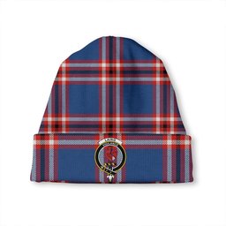 ScotsTee Shop Scottish Laing of Archiestown (Lang of Archiestown) Modern Clan Crest Tartan Plaid Knit Beanie