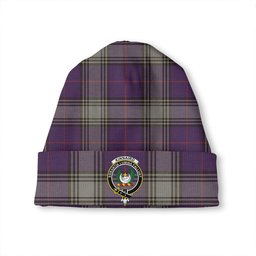ScotsTee Shop Scottish Kinnaird Weathered Clan Crest Tartan Plaid Knit Beanie