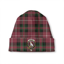 ScotsTee Shop Scottish Hunter of Bute (Michael Maroon) Ancient Clan Crest Tartan Plaid Knit Beanie