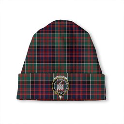 ScotsTee Shop Scottish MacDonald of Clanranald Modern Clan Crest Tartan Plaid Knit Beanie
