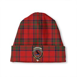 ScotsTee Shop Scottish MacDonell of Keppoch Ancient Clan Crest Tartan Plaid Knit Beanie
