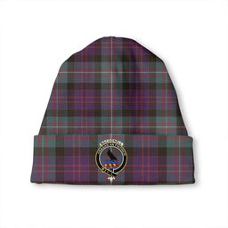 ScotsTee Shop Scottish MacDonell of Glengarry Weathered Clan Crest Tartan Plaid Knit Beanie