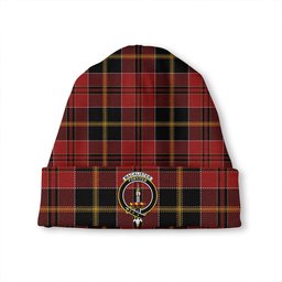 ScotsTee Shop Scottish MacAlister of Skye Modern Clan Crest Tartan Plaid Knit Beanie
