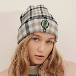 ScotsTee Shop Scottish Hogg Weathered Clan Crest Tartan Plaid Knit Beanie