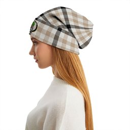 ScotsTee Shop Scottish Hogg Weathered Clan Crest Tartan Plaid Knit Beanie