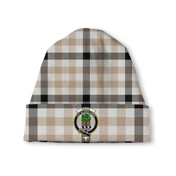 ScotsTee Shop Scottish Hogg Weathered Clan Crest Tartan Plaid Knit Beanie