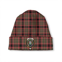 ScotsTee Shop Scottish Innes of Cowie Ancient Clan Crest Tartan Plaid Knit Beanie