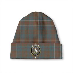 ScotsTee Shop Scottish Hunter of Hunterston (Michael of Hunterston) Weathered Clan Crest Tartan Plaid Knit Beanie