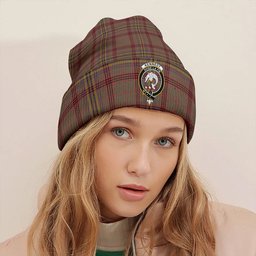 ScotsTee Shop Scottish Kennedy Weathered Clan Crest Tartan Plaid Knit Beanie