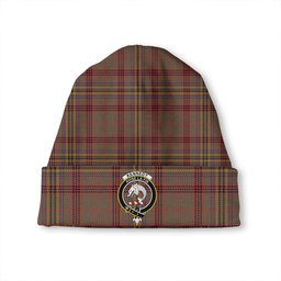 ScotsTee Shop Scottish Kennedy Weathered Clan Crest Tartan Plaid Knit Beanie