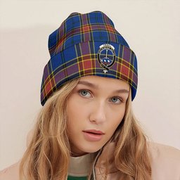 ScotsTee Shop Scottish Traill (Trayle) Modern Clan Crest Tartan Plaid Knit Beanie