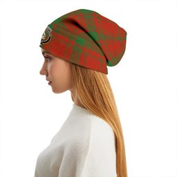 ScotsTee Shop Scottish MacQuarrie (MacGuarie) Ancient Clan Crest Tartan Plaid Knit Beanie