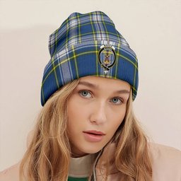 ScotsTee Shop Scottish Maver Dress Modern Clan Crest Tartan Plaid Knit Beanie