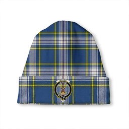 ScotsTee Shop Scottish Maver Dress Modern Clan Crest Tartan Plaid Knit Beanie