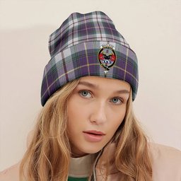 ScotsTee Shop Scottish MacLeod of California Weathered Clan Crest Tartan Plaid Knit Beanie