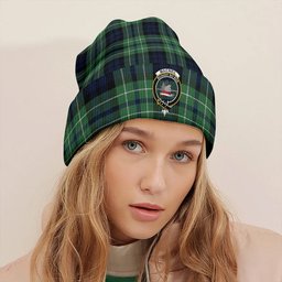 ScotsTee Shop Scottish MacNeil of Colonsay (MacNeil of Barra of Colonsay) Modern Clan Crest Tartan Plaid Knit Beanie