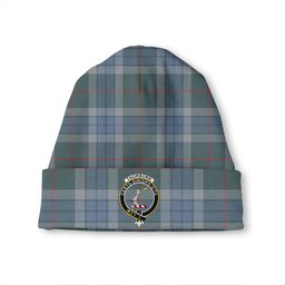 ScotsTee Shop Scottish Thorburn (Thurburn) Weathered Clan Crest Tartan Plaid Knit Beanie
