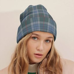 ScotsTee Shop Scottish Thorburn (Thurburn) Weathered Clan Crest Tartan Plaid Knit Beanie