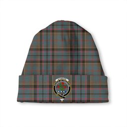 ScotsTee Shop Scottish Stinson (Stephenson Stevenson) Weathered Clan Crest Tartan Plaid Knit Beanie