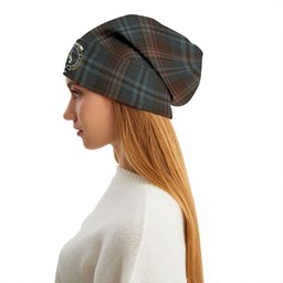 ScotsTee Shop Scottish Renton Weathered Clan Crest Tartan Plaid Knit Beanie