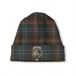ScotsTee Shop Scottish Renton Weathered Clan Crest Tartan Plaid Knit Beanie