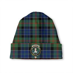 ScotsTee Shop Scottish Paterson Modern Clan Crest Tartan Plaid Knit Beanie